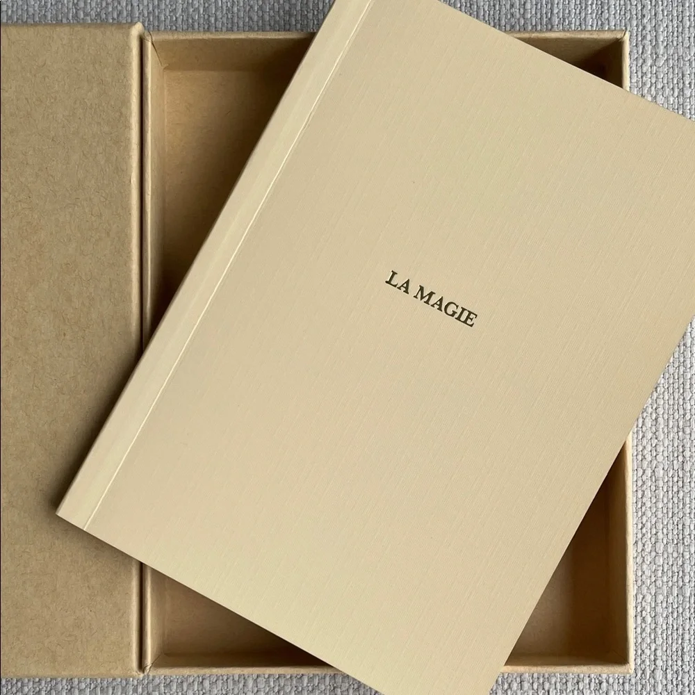 Sezane La Magie Cream Notebook in box